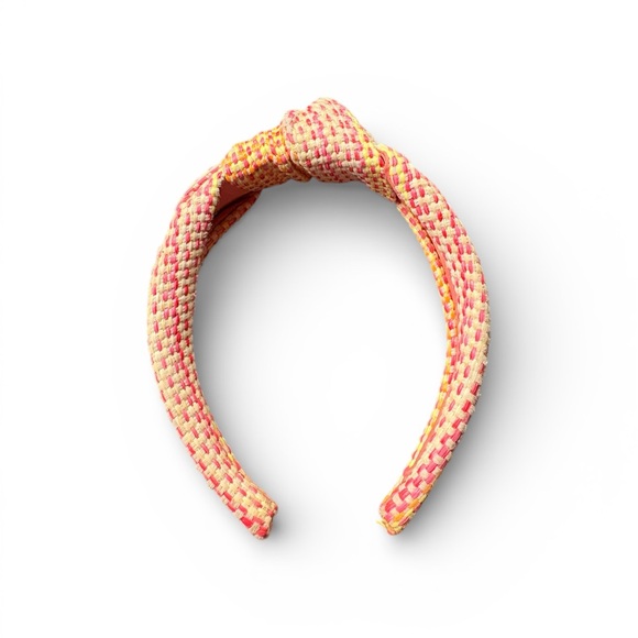 Anthropologie Accessories - Anthropologie Pink Orange Yellow Woven Spring Knotted Headband